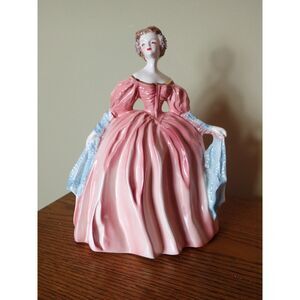 Florence Ceramics Pasadena Adeline Figurine Pink Dress 50's Vintage